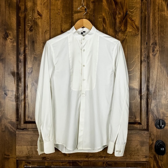 Theory White Tux Shirt - Picture 2 of 4